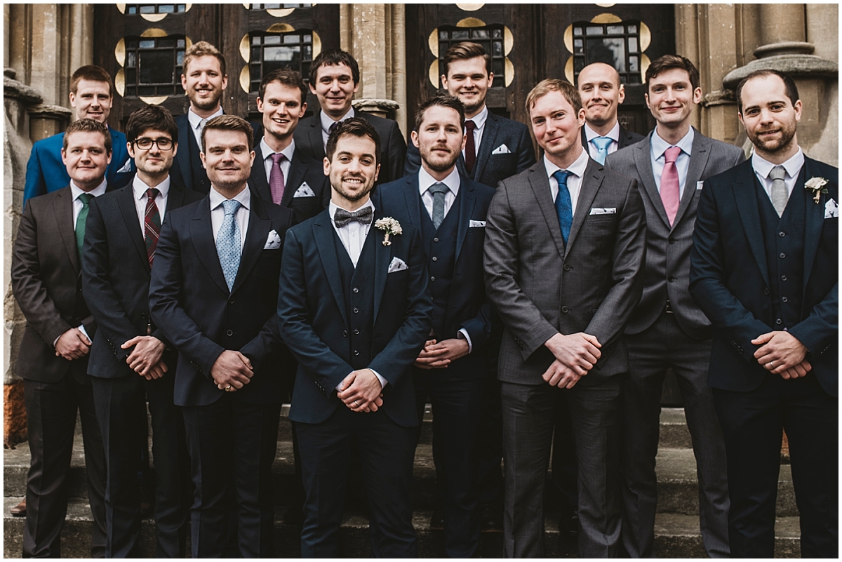stag photo at Union Chapel wedding