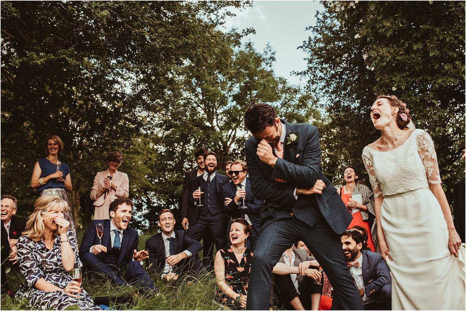 speeches at a festival themed wedding