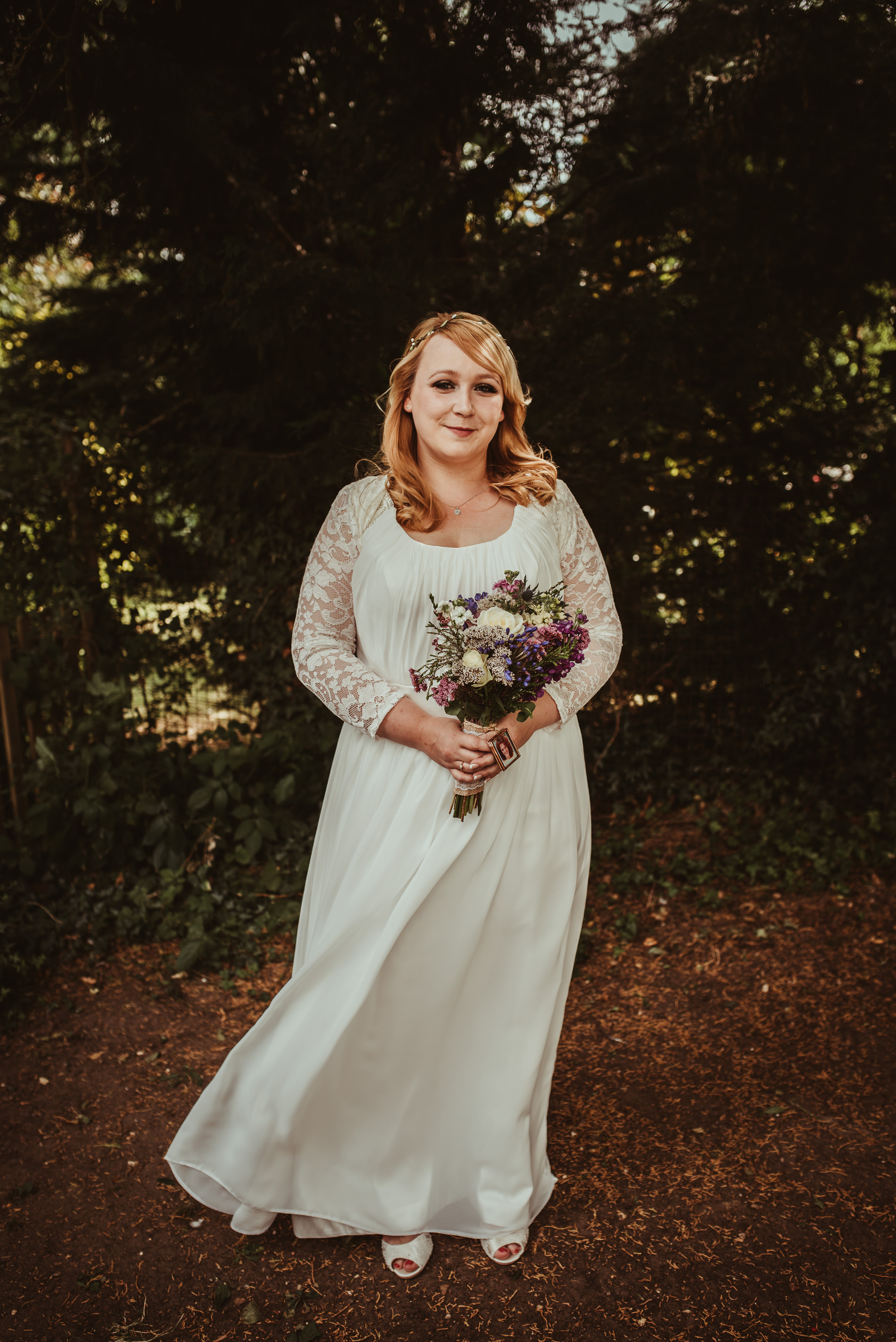 relaxed wedding- bridal portrait- cambridge