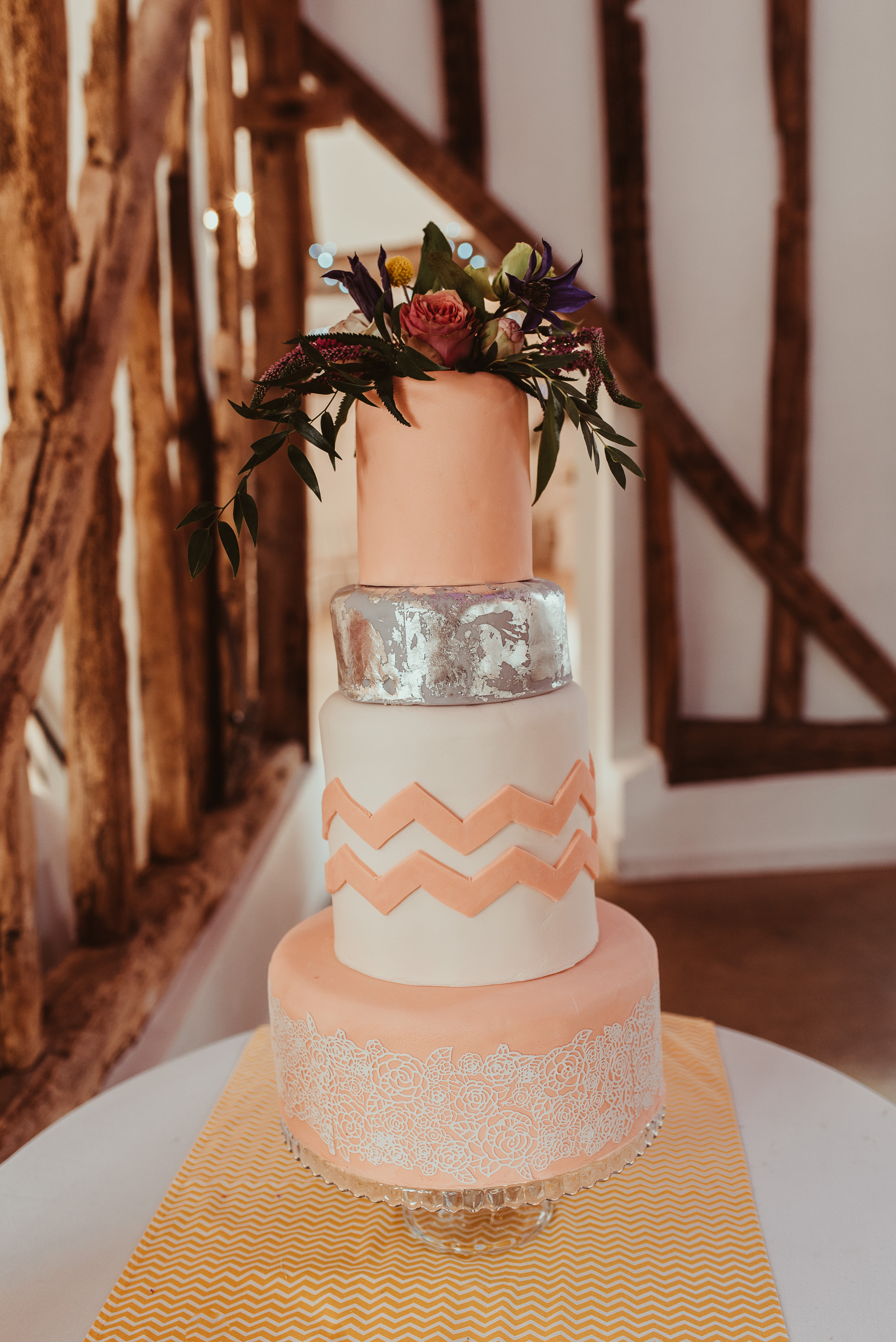 Wedding Cake at White Dove Barns 