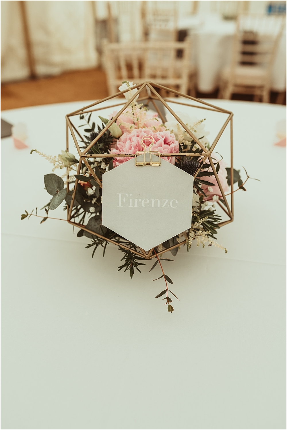 Geometric Wedding Table
