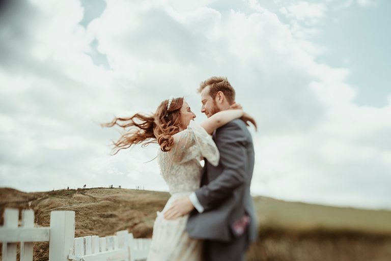 Dorset Castle Wedding with a Needle and Thread Dress