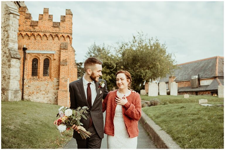 Small Autumn Wedding with Willowby Watters dress